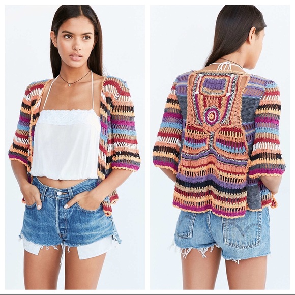 Cleobella Sweaters - UO Cleobella Colorful Byron Crochet Cardigan